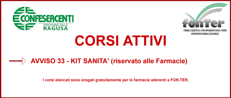 Fondo Interprofessionale FONTER - AVVISO 33